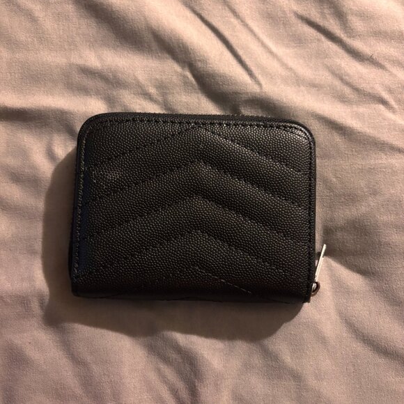 Saint Laurent Quilted Monogram Wallet - Picture 3 of 4